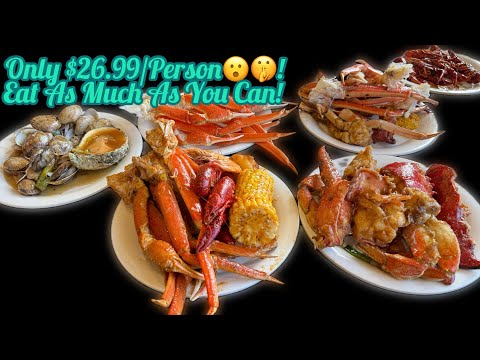 ONLY $26.99/PERSON ALL YOU CAN EAT LOBSTER CRAB SEAFOOD BUFFET @ THIS FAMOUS BUFFET IN STOCKTON CA!