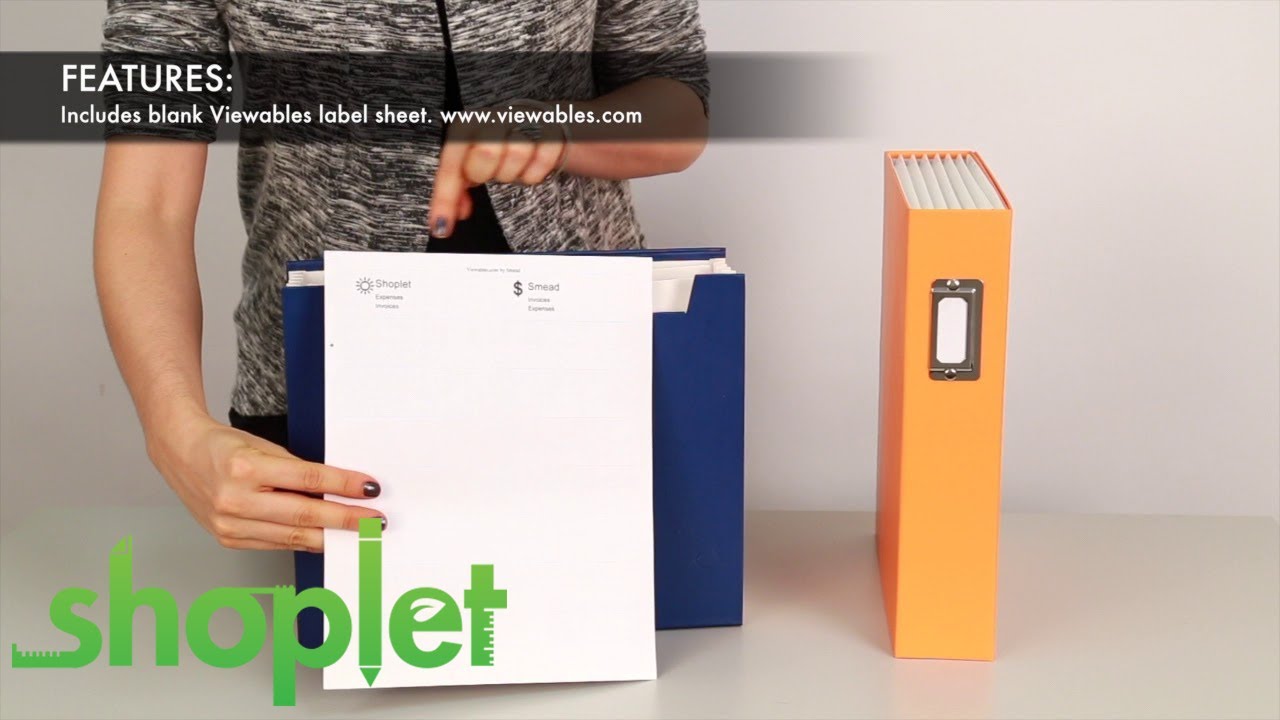 Smead Book Shelf Organizer with SuperTab 6 Pockets 2 1//2/" Exp Letter Blue//White