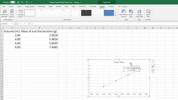 Graphing in Excel to Find Density