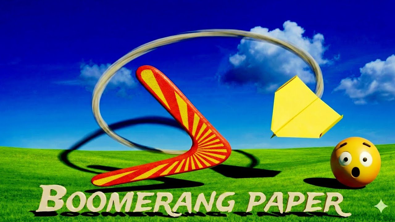 Folding a boomerang paper plane, 100% of you did it wrong😃