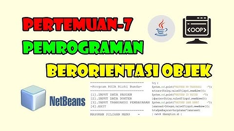 PERTEMUAN-7 | PEMROGRAMAN BERORIENTASI OBJEK