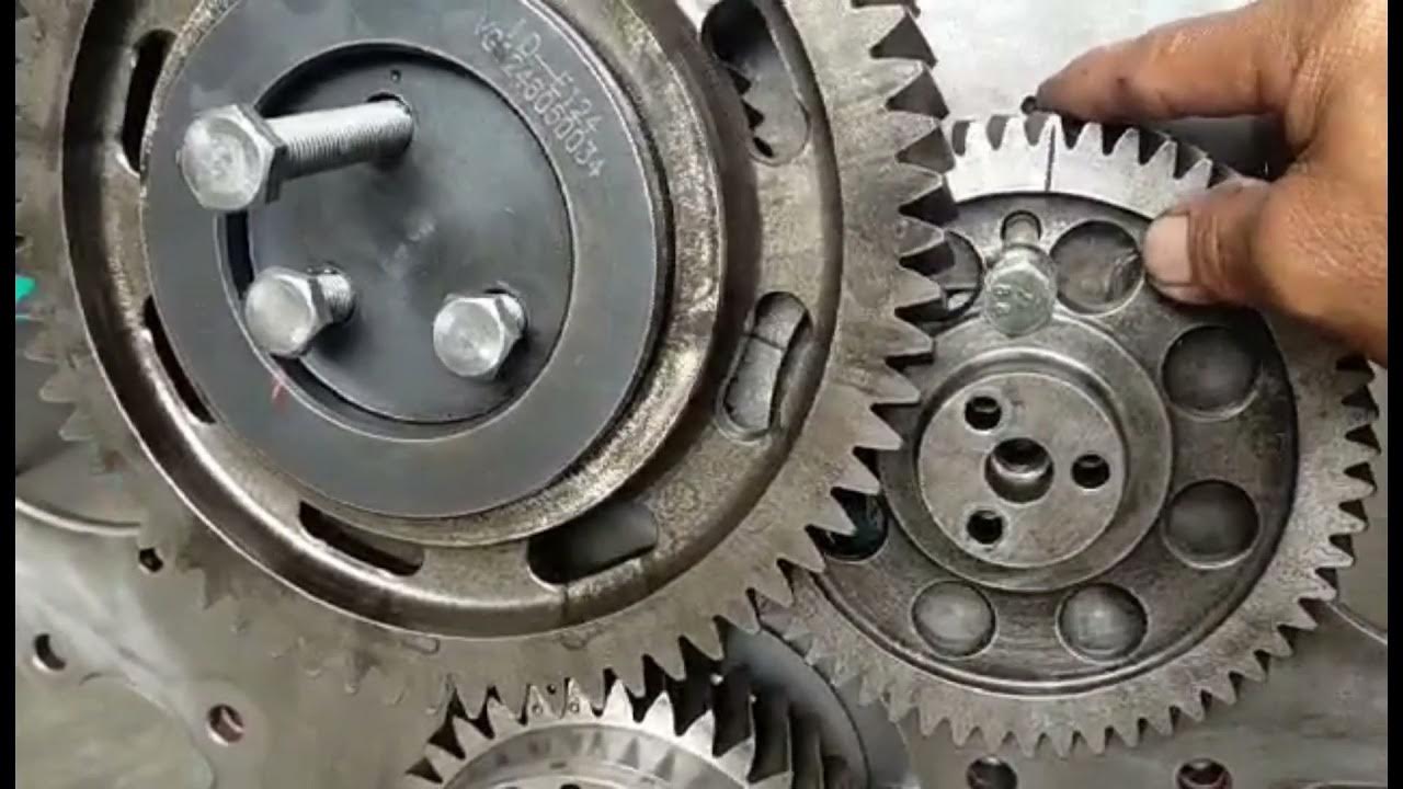 Install and seating timing gear of HOWO engine tutorial YouTube