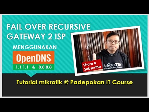 Setting Fail Over Recursive Gateway 2 ISP | via DNS CloudFlare & Google