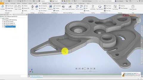 InventorCAM 2020 Tutorial #35 | 2.5D Milling