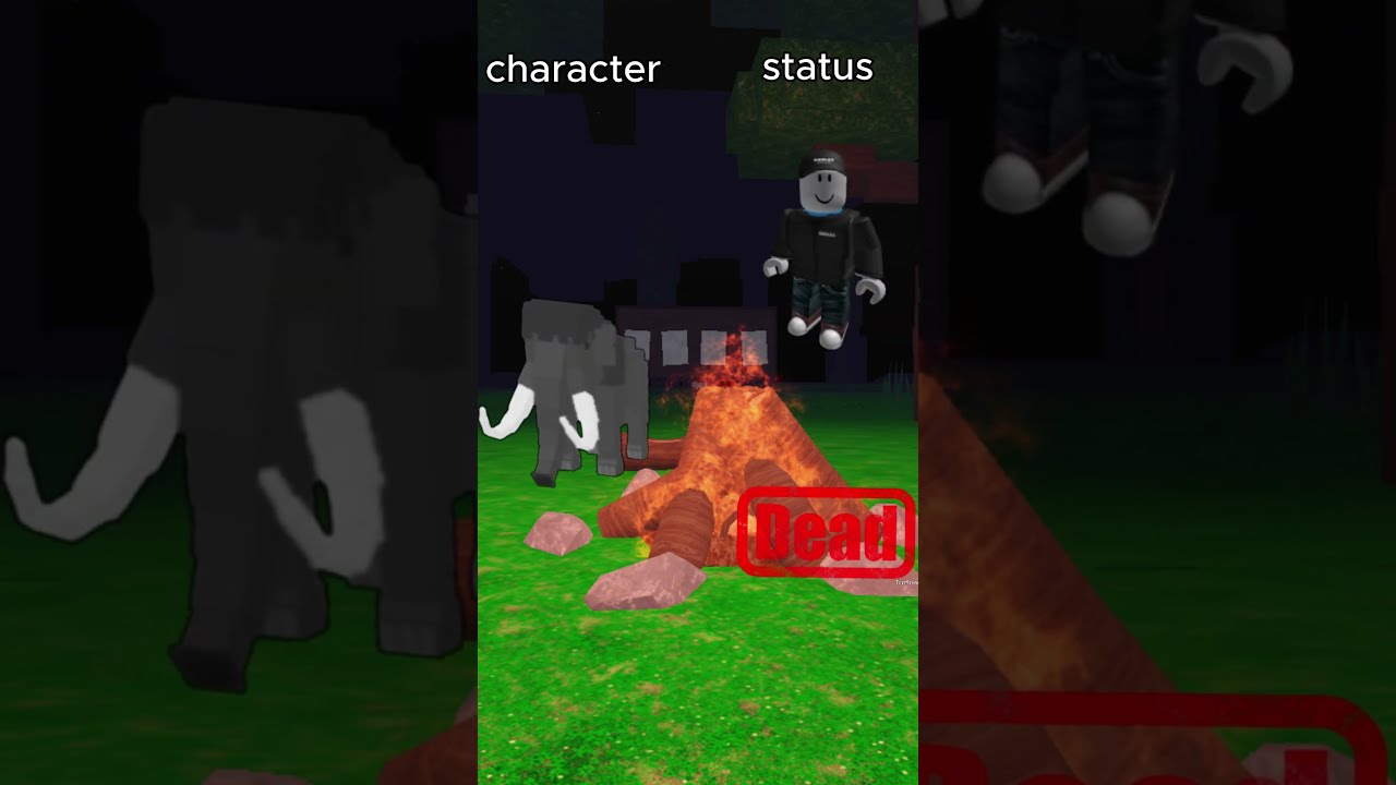 Character Status In 99 Nights The Forest Roblox Edit Shorts Fyp 99nightintheforest