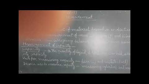 Class 3 Chapter 11 Measurement