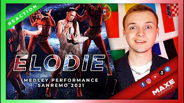 I react to ELODIE Medley at SANREMO 2021 🇮🇹 Italy