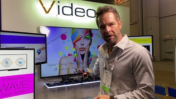 Digital signage solution with a proximity sensor that triggers content with just a wave of your hand