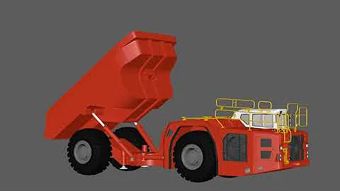 Simple Animation of the Sandvik TH663 Dump Truck Bucket