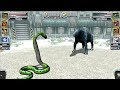 Titanoboa VS Indricotherium - Jurassic Park Builder GLACIER Tournament Android Gameplay