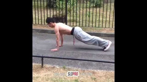 Advanced Push Up Slow Motion