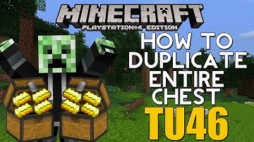 PS4/XBOX ONE Minecraft TITLE UPDATE 46 How to Duplicate Entire Chest (ANY ITEM/BLOCK)