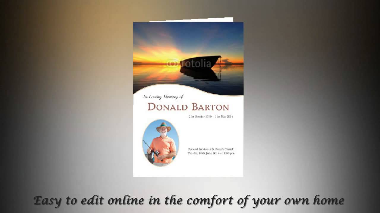 Funeral Order of Service Sheets