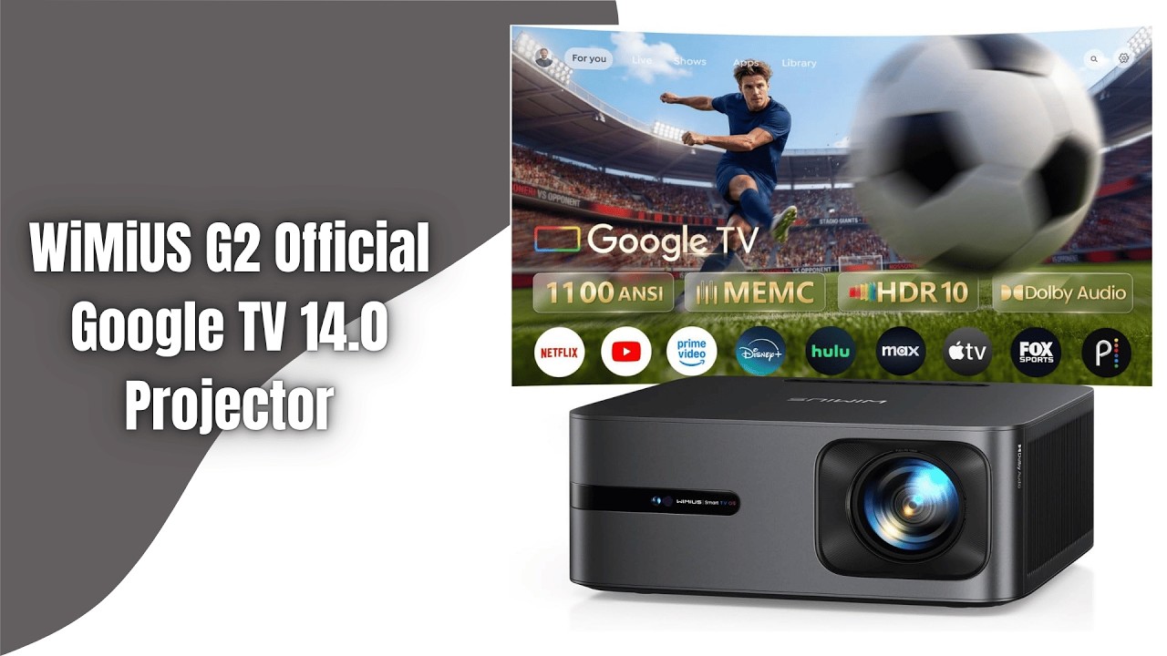 WiMiUS G2 Review | Official Google TV 14.0 Projector with 1100