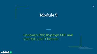Digital Communication: 1.5 Probability Theory Module 5 by Prof. Biju Balakrishnan