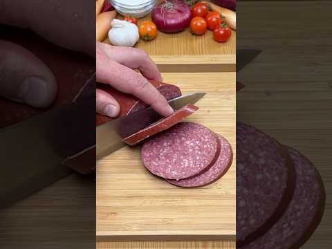 Ну очень вкусный салат! Салат 'Городской' за 10 минут! #рецепт #еда #салат #shorts
