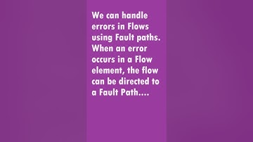 Handler Errors using Fault Path in Salesforce Flow #salesforce #salesforcedevelopers #salesforceflow