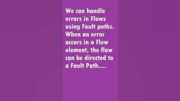 Handler Errors using Fault Path in Salesforce Flow #salesforce #salesforcedevelopers #salesforceflow