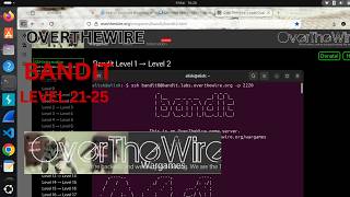 OverTheWire Bandit Walkthrough | Level 21-25 | Beginner Linux Hacking Guide