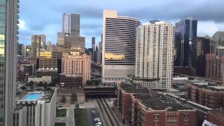 Chicago West Loop Sunset Time lapse