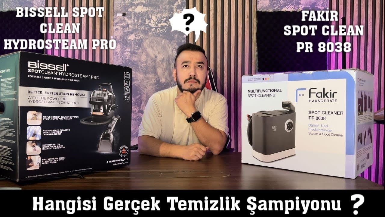 Fakir PR 8033 vs Bissell Hydrosteam Pro | Hangisi Koltuk ve Halı Temizliğinde Kazandı?