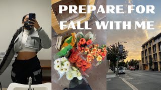 prepare for fall with me! decorating for fall, nail appt., cleaning my apartment, fall haul + more