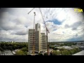 Zeitraffer: So wird Deutschlands höchster Baukran aufgebaut