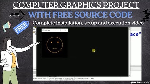 Smile Face | OpenGL Project |  Computer Graphics Project | With Free Source Code