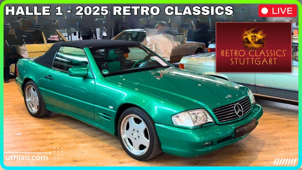 LIVE 2025 Retro Classics Stuttgart HALLE 1 mit WALTER RÖHRL alle Fahrzeuge KOMPLETT