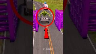 Car Crash cartoon #beamngdrive Beam NG.drive#carcrash Truck crash#invincible#shortsfeed#nobatidao