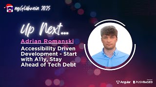 Adrian Romanski | Accessibility Driven Development | NgGlühwein 2025