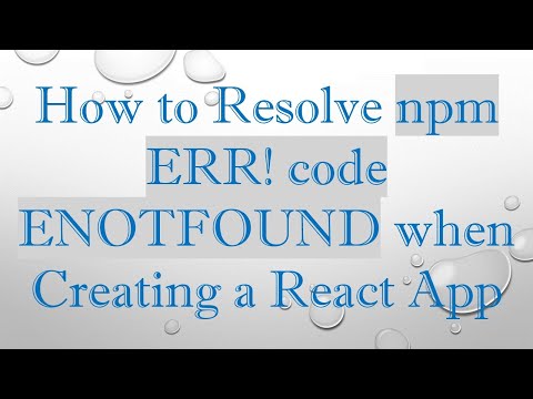 How to Resolve npm ERR! code ENOTFOUND when Creating a React App