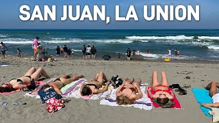 Philippines 🇵🇭  SAN JUAN, LA UNION 2024 | Town Proper & Urbiztondo Beach - Walking Tour