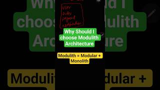 Why Moduliths Are Trending? #modulith #microservices #softwarearchitecture #systemdesign #shorts