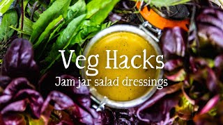 Easy jam jar dressings for salad leaves l VEG HACKS Resimi