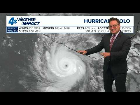 Cat. 5 Hurricane Polo moves along Mexico's coastline, not expected to make landfall