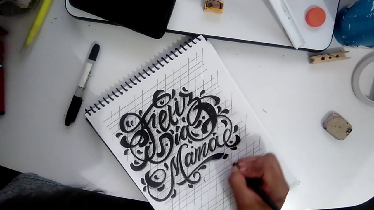 Graffiti/Tutorial de Lettering Boceto desde cero - YouTube