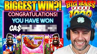 MY BIGGEST BIG BASS WIN of ALL TIME on BIG BASS VEGAS 1000!! screenshot 5