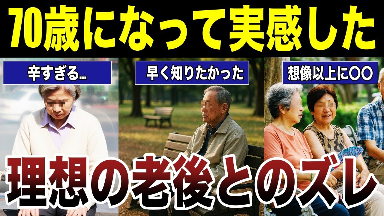 【悲しい気付き】70歳になって実感した理想の老後とのズレ　口コミ22選紹介します　#高齢者  #口コミ