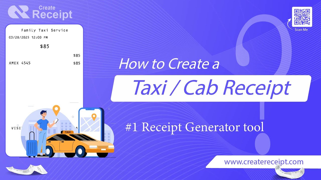 How to Generate a Taxi / Cab Receipt Online | Quick & Easy 🚖🧾