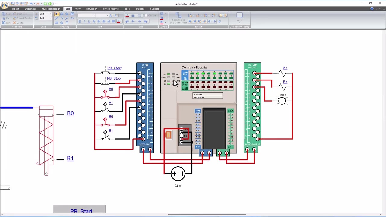 Build your Mechatronics Circuit in Automation Studio™ | Part 2