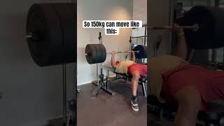 150kg bench progress #strength #benchpress #robertoscarsson #motivation #shorts #gym #workout #chest