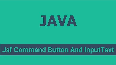 Jsf Command Button And InputText