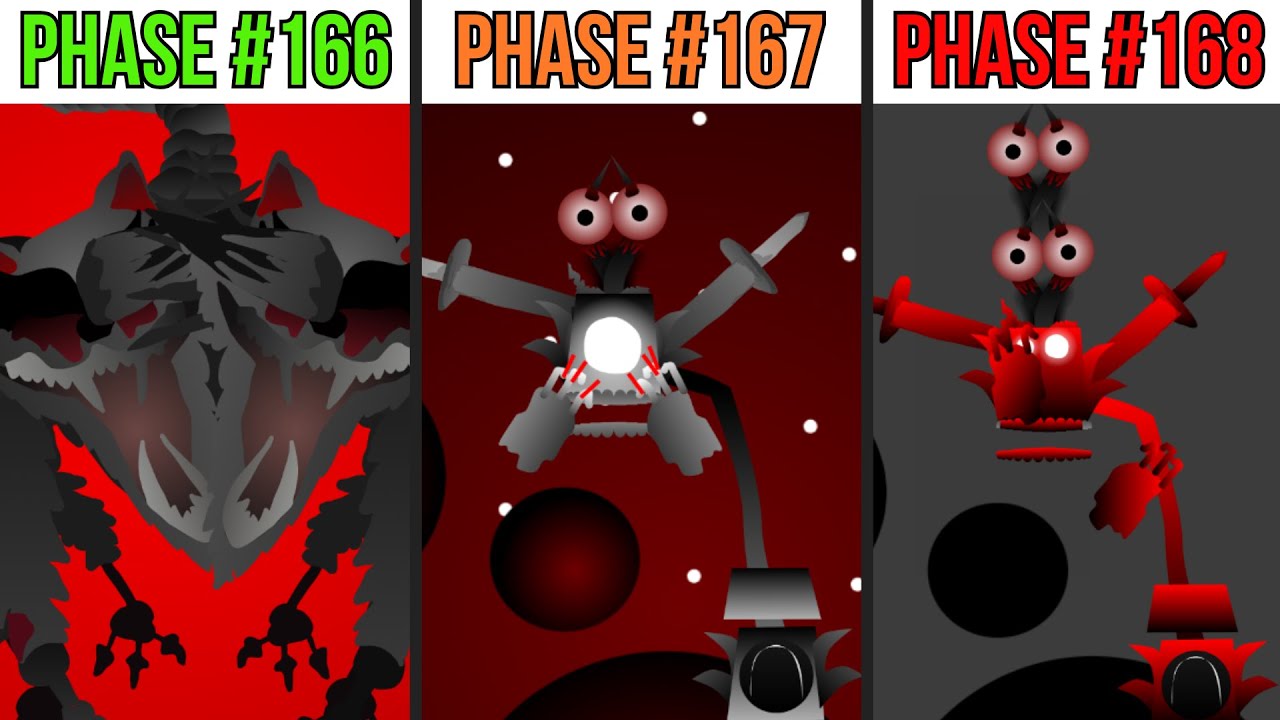 Phase 166 VS Phase 167 VS Phase 168 in Incredibox Sprunki - YouTube