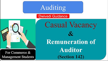 Casual Vacancy | Remuneration of Auditor | Section 142 | Auditing | Contemporary Audit | Audit