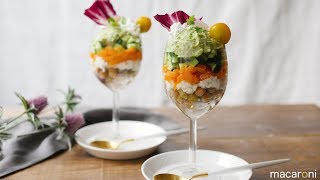 食べるのがもったいない！ カラフル サラダ パフェ のレシピ 作り方