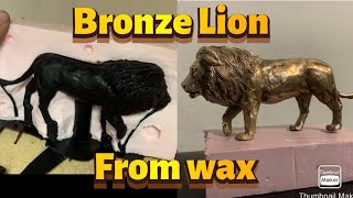 Casting and African Lion Sculpture | Bronze Lion part 2