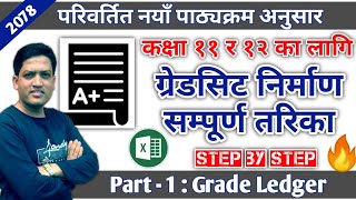 कक्षा ११ र १२ को Grade Sheet बनाउने तरिका | Part 1 | How to make a grade sheet for class 11 and 12