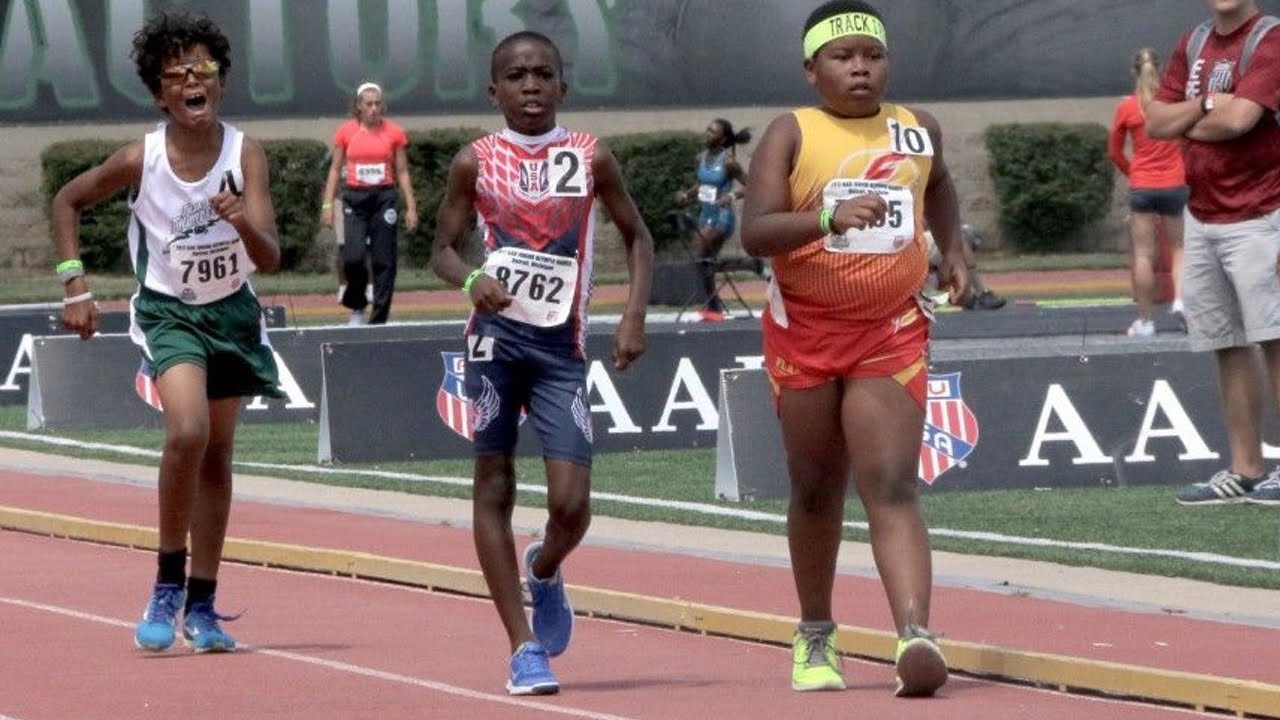 WILD 11YearOld Jr. Olympic Games Race Walk Finish YouTube