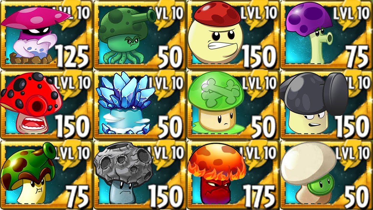 Pvz2 All SHROOM Plants Attack Gargantuar Zombie Fight - Plants vs ...
